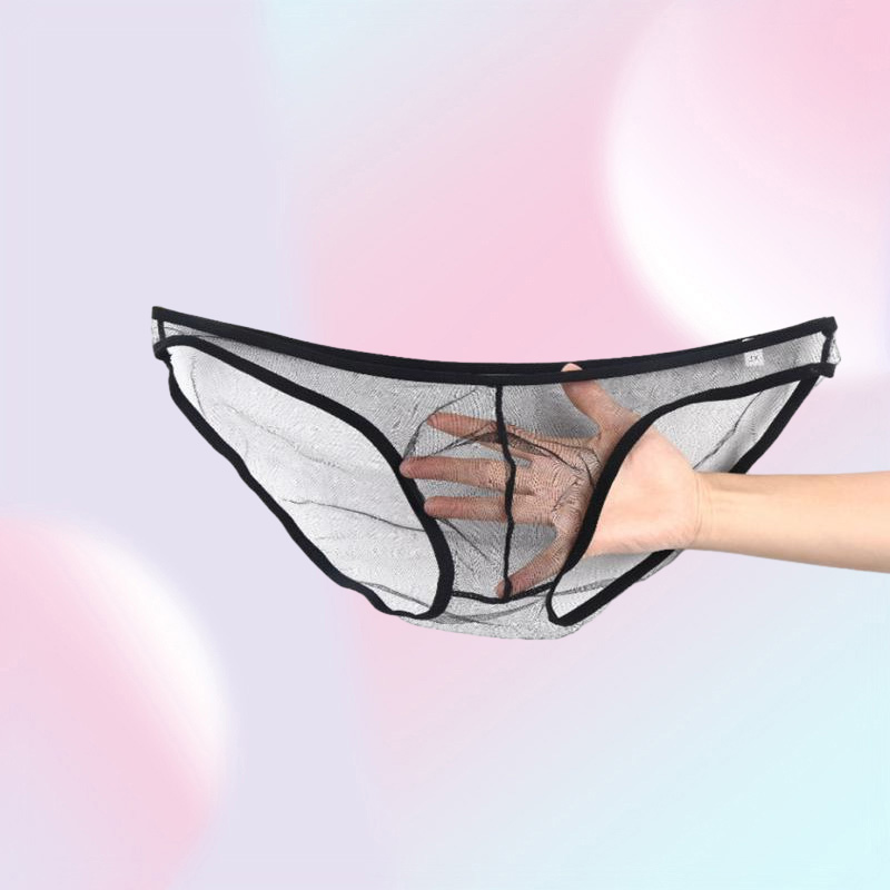 Underpants Full Transparent Men Underwear Briefs Gauze Male Viscose Panties Sexy Lingerie See Through Cueca Gay Plus Size Slips Ho7070601
