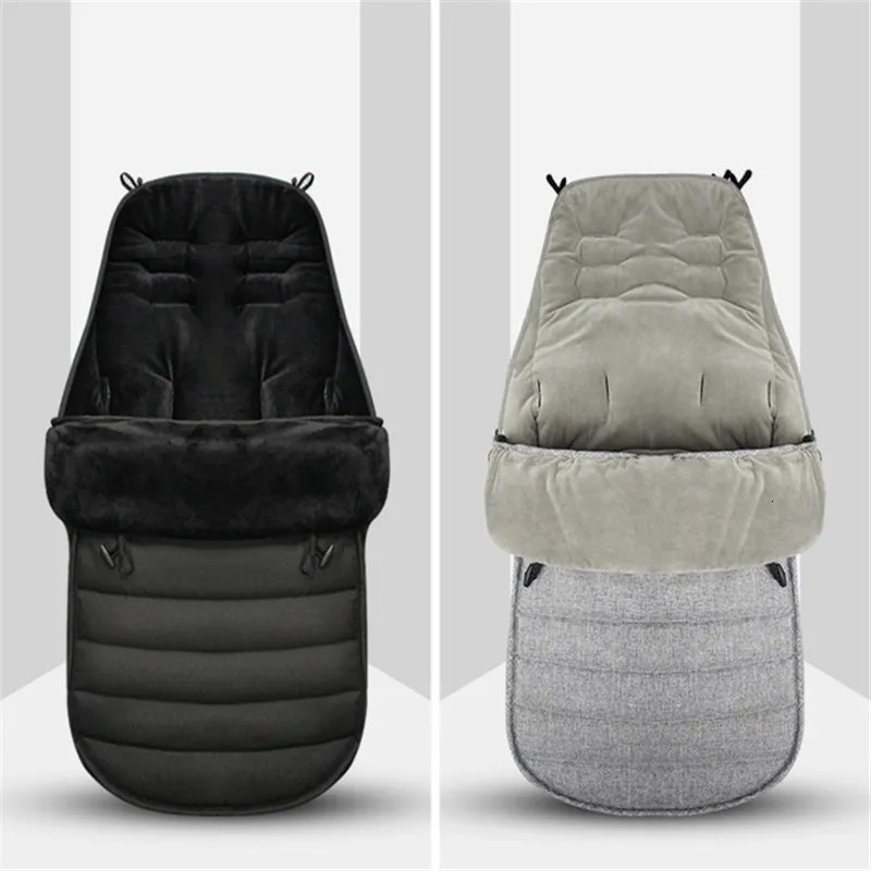 Sleeping Bags Winter thickened sleeping bag warm baby sleeping bag envelope born windproof waterproof stroller foot cover stroller accessor 231101