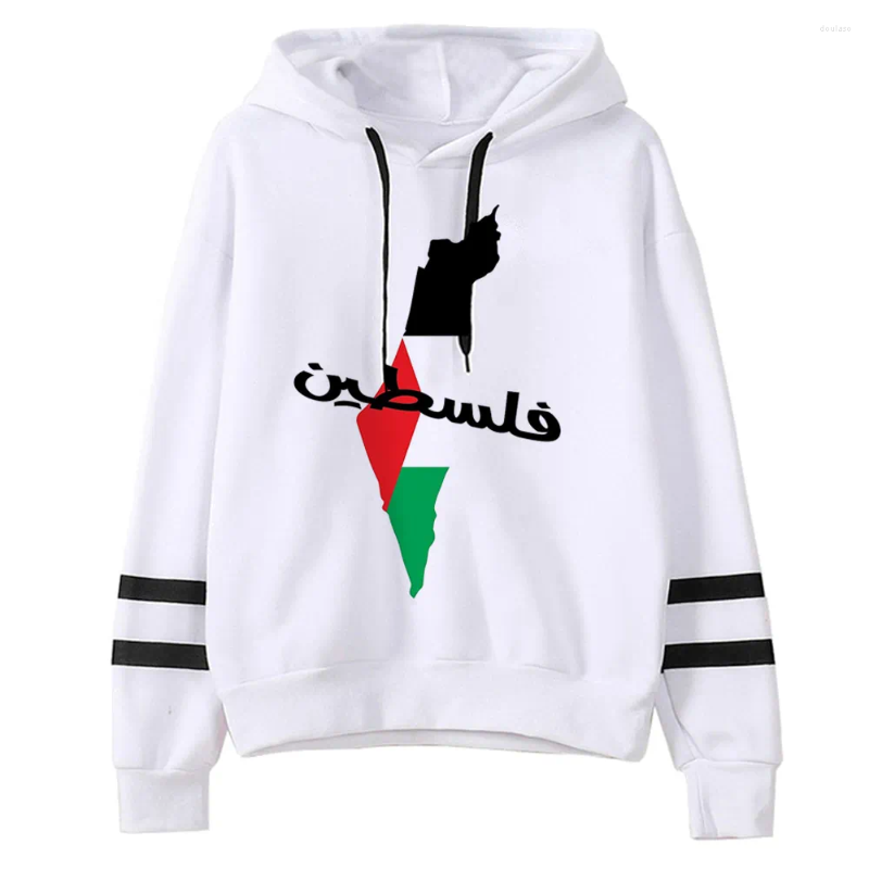Women's Hoodies Palestine Women 2023 Kawaii Korean Style Hoddies Graphic Clothes