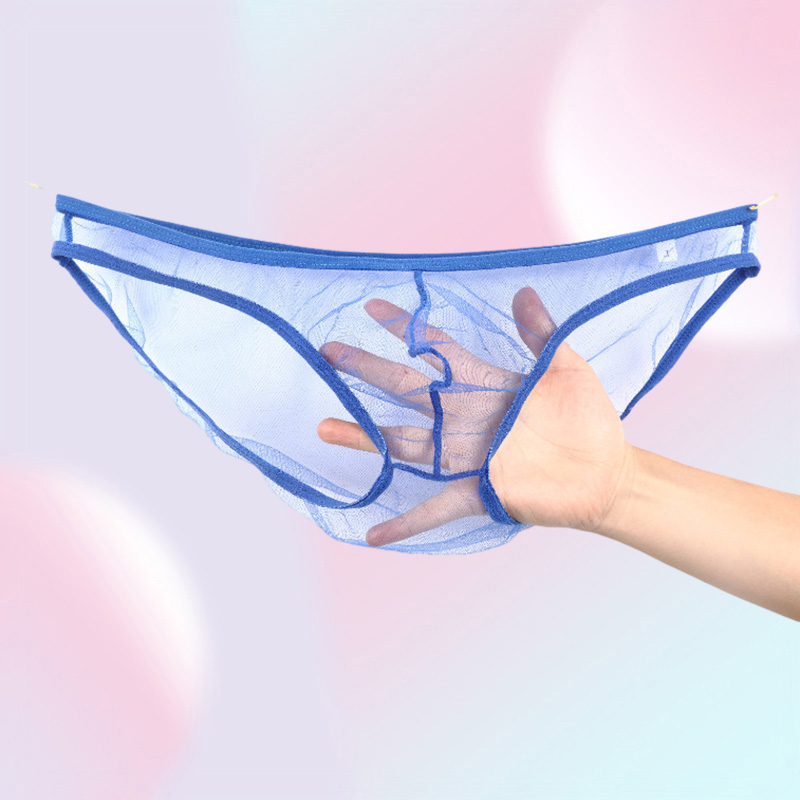 Underpants Full Transparent Men Underwear Briefs Gauze Male Viscose Panties Sexy Lingerie See Through Cueca Gay Plus Size Slips Ho7070601