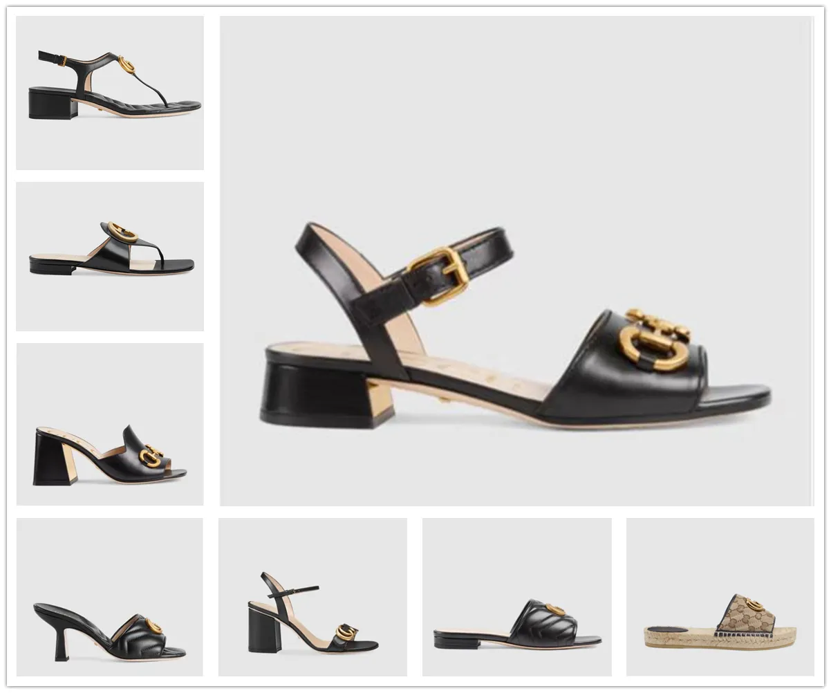 New Brand Sandals G Series Classic Style Details Perfect Customized Fabric/Leather Sheepskin Lining Size 35-42 with Box Dust Bag