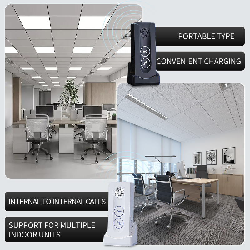 builtin wireless signal twoway intercom onebutton remote unlocking wireless intercom doorbell