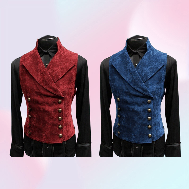 Suede Mens Suit Vest Slim Fit Leisure Male Gentleman Waistcoat for Wedding Sleeveless Formal Business Double Breasted Jacket 20110