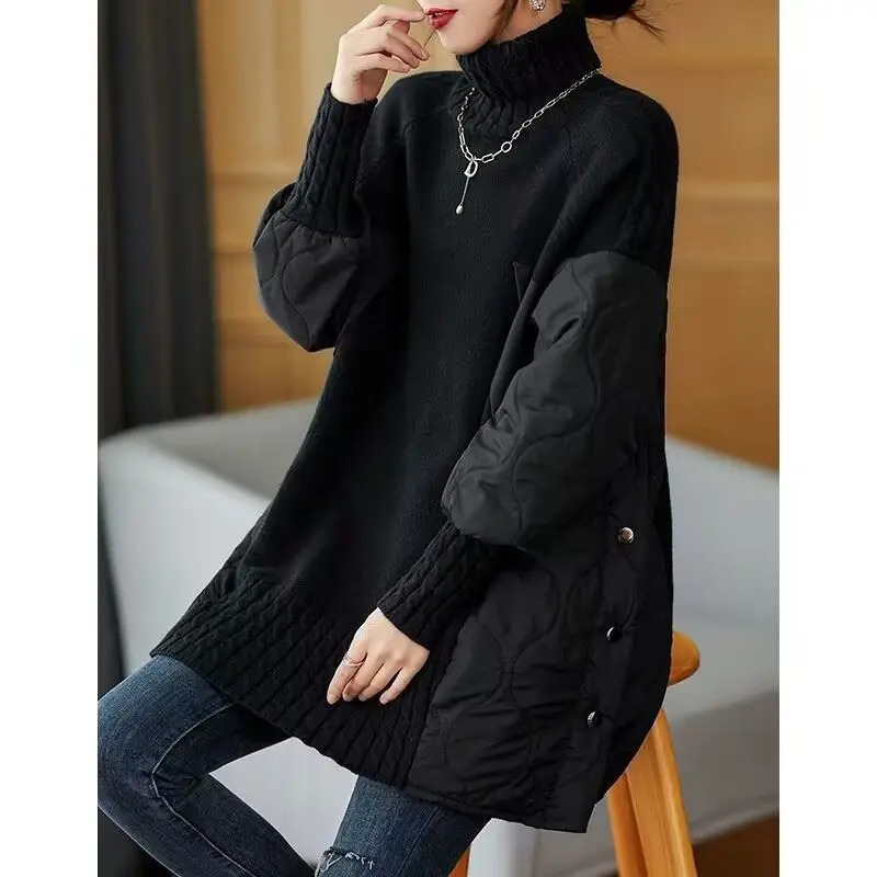 Women's Sweaters 2023 Ladies Autumn Winter Casual Long Sleeve Turtleneck Knit Tops Korean Fashion Loose Sweater Pull 231031