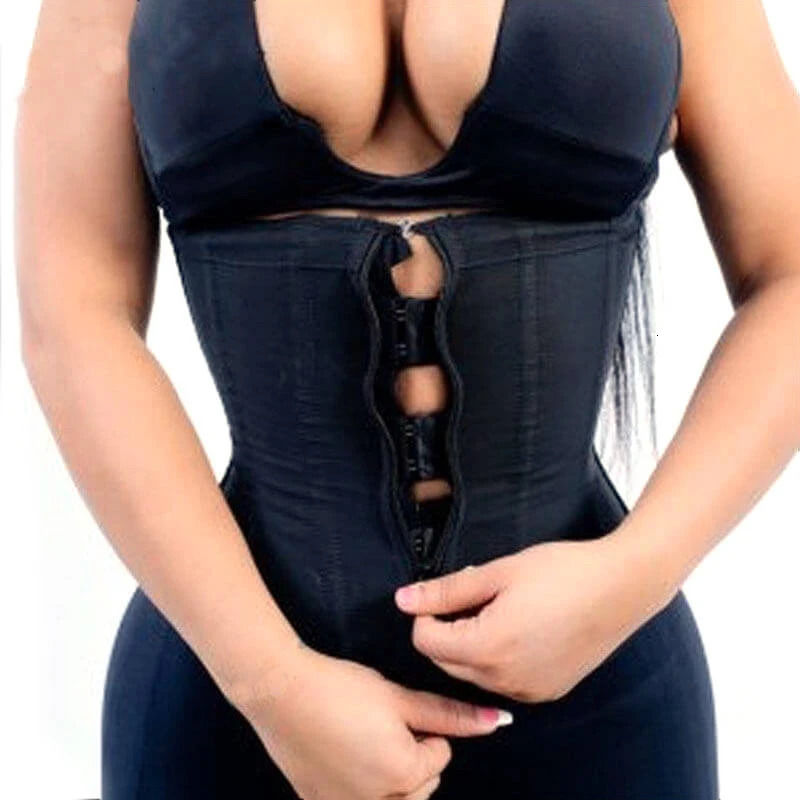 Waist Tummy Shaper Women Latex Waist Trainer Body Shaper Corsets with Zipper Cincher Corset Top Slimming Belt Black Shapers Shapewear Plus Size 231101