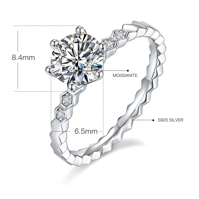 Designer ring 6.5mm moissanite rings for women diamond ring love ring engagement ring valentine's day gift platinum plating gold rings bague M14A 5A with gift box
Designer ring 6.5mm moissanite rings for women diamond ring love ring engagement ring valentine's day gift platinum plating gold rings bague M14A 5A with gift box