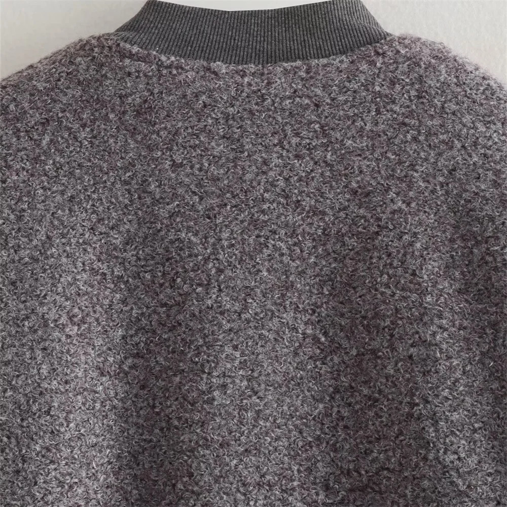 Women's Jackets UNIZERA2023 Winter Casual Versatile Loose Standing Collar Long Sleeve Pilot Jacket Coat 231031