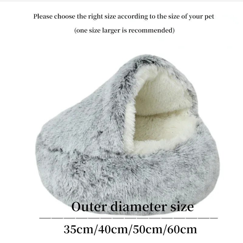 kennels pens Spring 2 In 1 Cat Round Pet House Dog Bed Sleeping Bag Sofa Cushion Nest For Small Dogs Cats Kitten dog house 231101