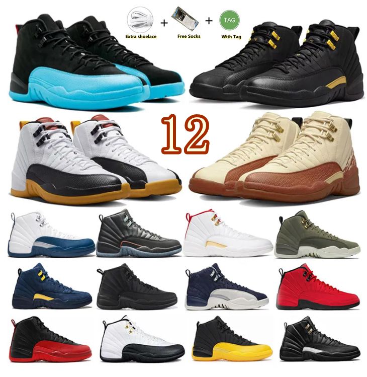 Jumpman 12 Mens Basketball shoes OG Utility 12s Reverse Flu Game Royal Taxi Michigan University Gold Indigo Gamma Blue Twist White men sports trainers Sneakers 40-47
Jumpman 12 Mens Basketball shoes OG Utility 12s Reverse Flu Game Royal Taxi Michigan University Gold Indigo Gamma Blue Twist White men sports trainers Sneakers 40-47