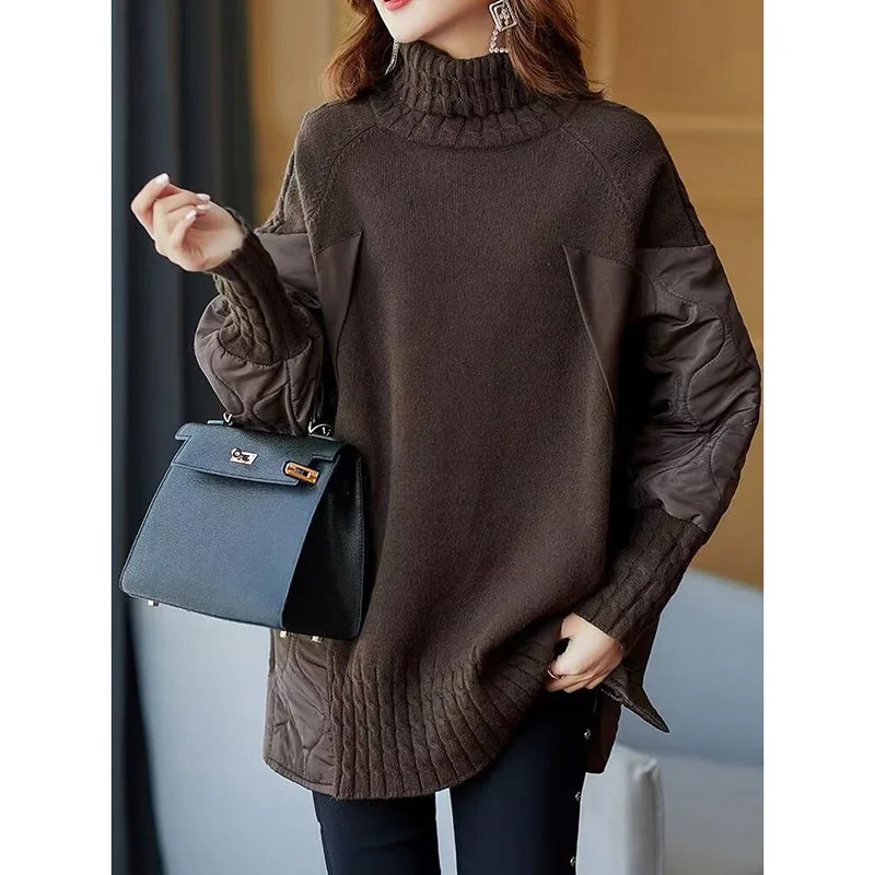 Women's Sweaters 2023 Ladies Autumn Winter Casual Long Sleeve Turtleneck Knit Tops Korean Fashion Loose Sweater Pull 231031
