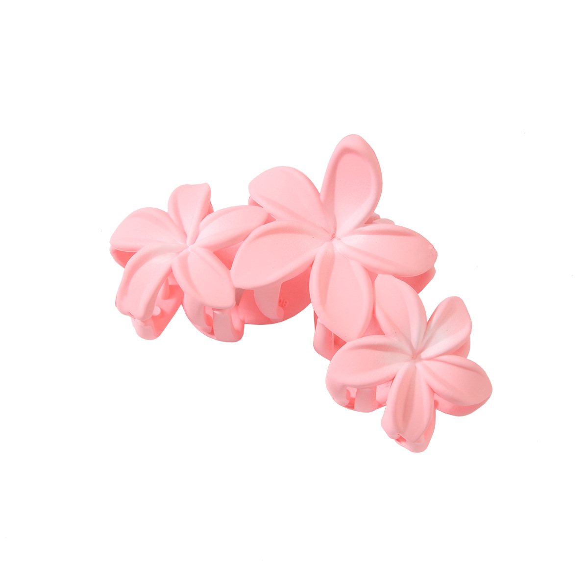 Candy Color Frangipani Hawaiian Flower Hair Clips for Women Hair Claw Clips Suit Thin Hair Large Claw Clips Beach Tropical Hair Accessories for Girls 