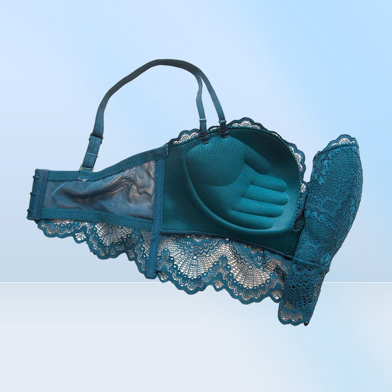 Comfortable Gathering Sexy Sets Underwear Suit Push Up Bra Ring Lace Edge Massage Palm Cup Set Lingerie Femme 75c 80c3060280