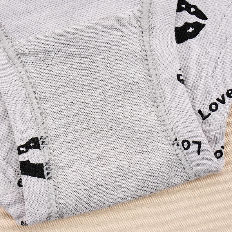 Women's Panties Letter Cotton Underwear 6pcspack Soft Women Cute Underpants Lip Fashion Mid Rise Ladies Briefs SL Wholesale 231031