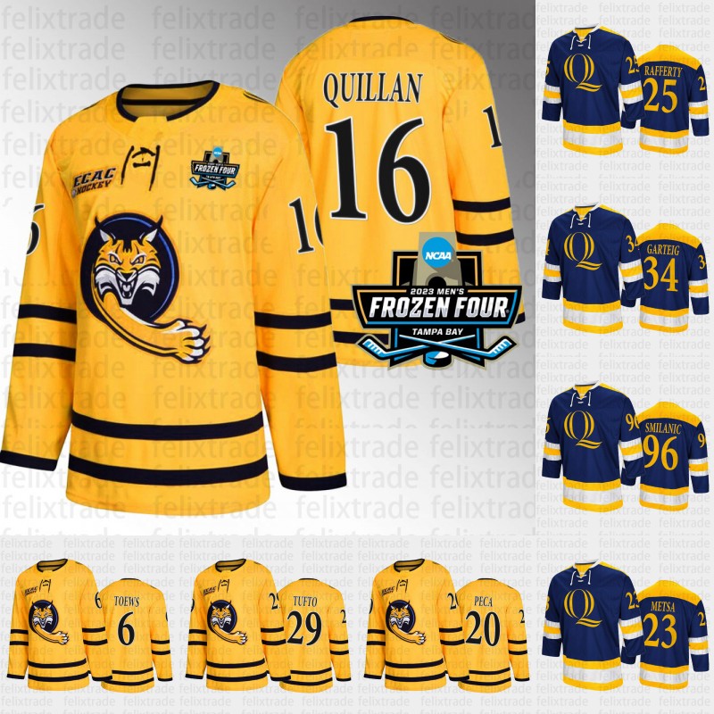 2023 NCAA Frozen Four Gold Ice Hockey Jersey Zach Metsa Devon Toews Ethan de Jong Bryan Leitch Matthew Peca Zach Metsa Brogan Rafferty Desi Burgart Jacob Quillan, Patch womans s-xxl
2023 NCAA Frozen Four Gold Ice Hockey Jersey Zach Metsa Devon Toews Ethan de Jong Bryan Leitch Matthew Peca Zach Metsa Brogan Rafferty Desi Burgart Jacob Quillan, Patch womans s-xxl