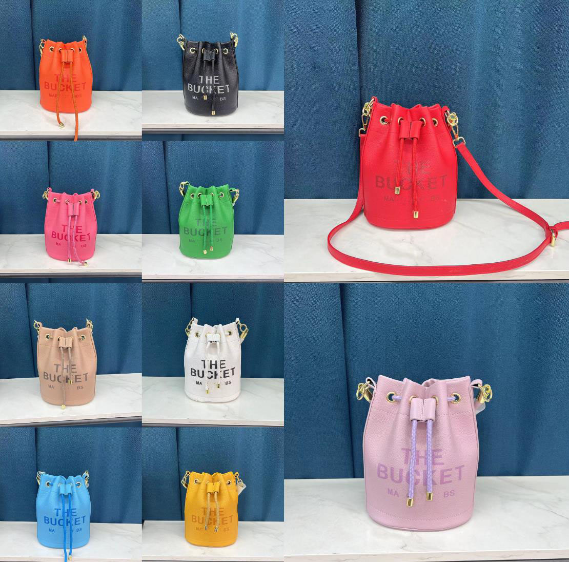 Luxury Designer bag the Bucket Bag Women's Bags Rich barrels Real Classic marc Cannes Modeling leather Crossbody bag, Fuchsia
Luxury Designer bag the Bucket Bag Women's Bags Rich barrels Real Classic marc Cannes Modeling leather Crossbody bag, Fuchsia