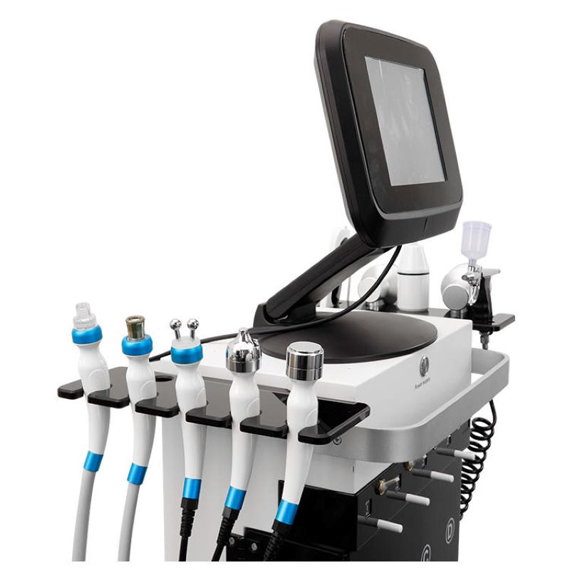 Non-surgical Microdermabrasion Aqua Oxygen Jet Face Hydrating Skin Elasticity Improving Ultrasound Nutrient Introduction PDT Pain Relief 10 in 1 Devic