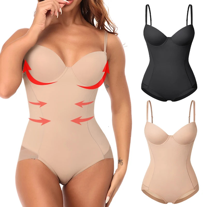 Waist Tummy Shaper Women Slimming Bodysuits Onepiece Shapewear Tops Tummy Control Body Shaper Seamless Camisole Jumpsuit with Builtin Bra 231101
