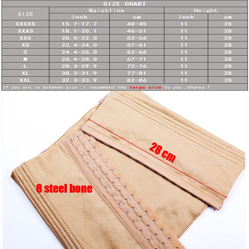 Waist Tummy Shaper Girdle XXXXXXS Slim Body Shaper Corset Modeling Strap Waist Trainer Girl Corrective Underwear Tummy Control Belt Abdomen Trimmer 23