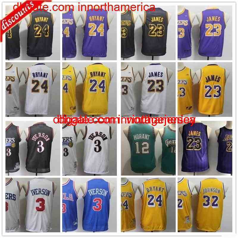 Youth Kids Mens Retro Basketball 3 Allen Boys Iverson Jerseys Cheap Adult 12 Ja Children Morant Top Quality Basketball Jersey, As the picture
Youth Kids Mens Retro Basketball 3 Allen Boys Iverson Jerseys Cheap Adult 12 Ja Children Morant Top Quality Basketball Jersey, As the picture