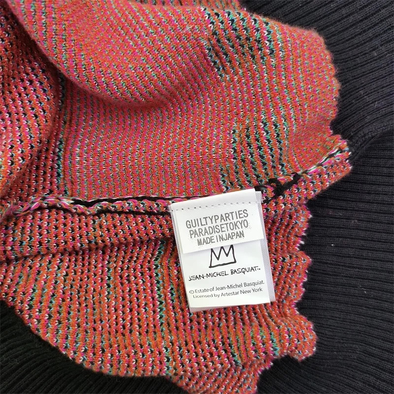 Men s Jackets Quality V Neck Knitted Cardigan Men Women Hip Hop Full Graffiti Jacquard Color Matching WACKO MARIA Sweater Coat With Tag 231101