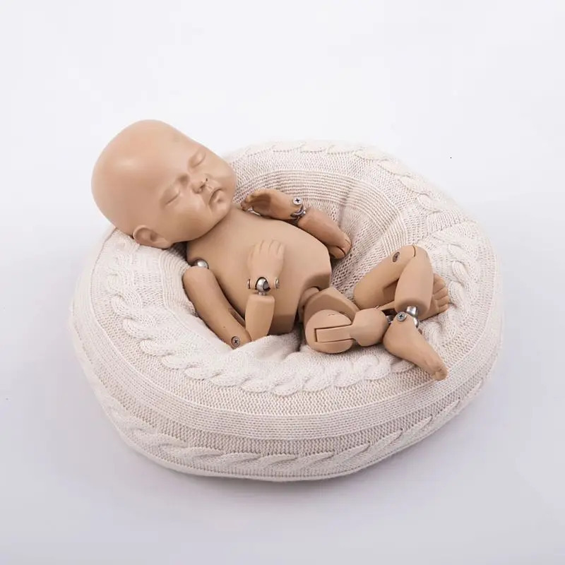 Pillows 1PC born Baby Round Pillows for Pography Prop Studio Poser Accessories Posing Bean Bag Pillow 231031