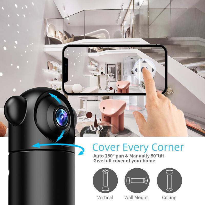 Security Surveillance Camera Wifi 1080P 360 degree Camera Car Smart Home Protect Night Vision Remote Monitor Video Recorder