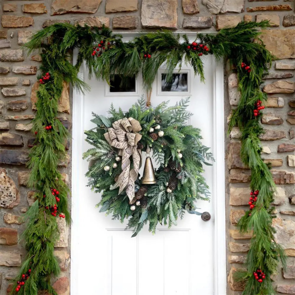 Decorations Carol and Tree Cone Pine Needle Merry Garden Decoration Celebration Christmas New Year 2024 Navidad 231101