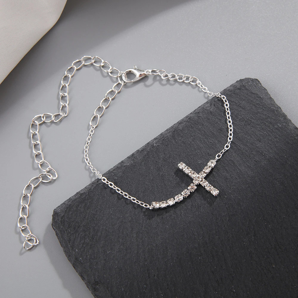 Anklets Double Heart for Women Bling Hollow Out Love Exquisite Foot Chain Summer Beach Ornaments Jewelry 231101
