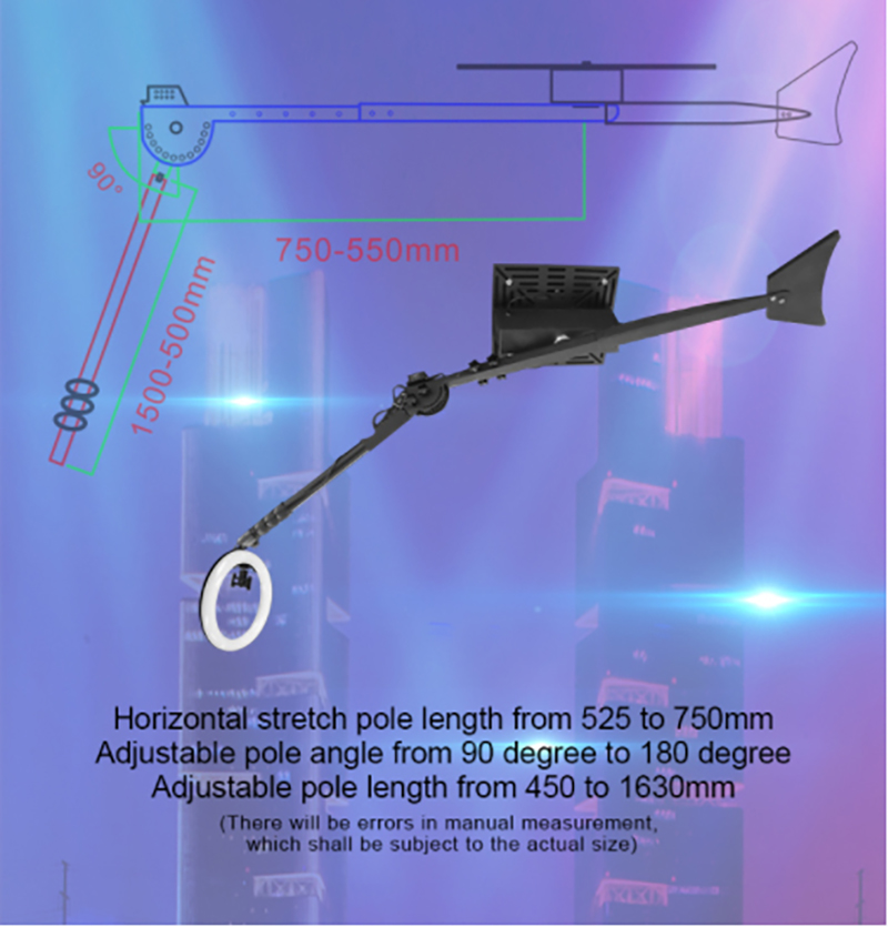 Led Stage Lighting Overhead 360 Photo Booth Fill light Machine Camera Ipad Selfie VideoTop Spinner 360 Degree Photo Booth