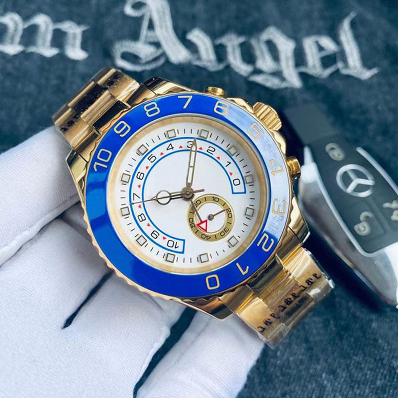 Countdown function yacht Masters 2 Nautical watch 904L Stainless steel band luminous clock sports automatic mechanical mens watches 50 ATM waterproof WATCH