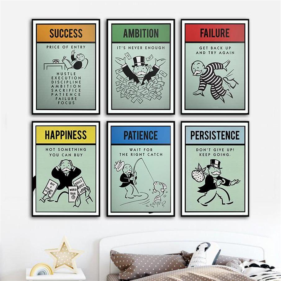Alec Monopolies Inspiration Success Ambition Patience Canvas Poster Wall Art for Living Room Home Decor no Frame344U
Alec Monopolies Inspiration Success Ambition Patience Canvas Poster Wall Art for Living Room Home Decor no Frame344U