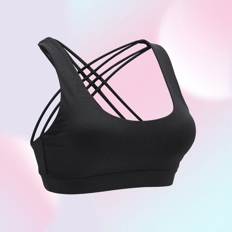 Women039s sports bra shirt yoga gym vest pushups fitness tops sexy lingerie ladies tops shockproof shoulder strap bra