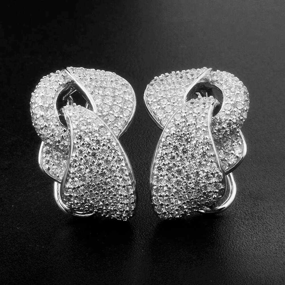 Lab Grown Moissanite Diamond Wholesale Everyday 925 Silver Flower Stud Destiny Jewellery