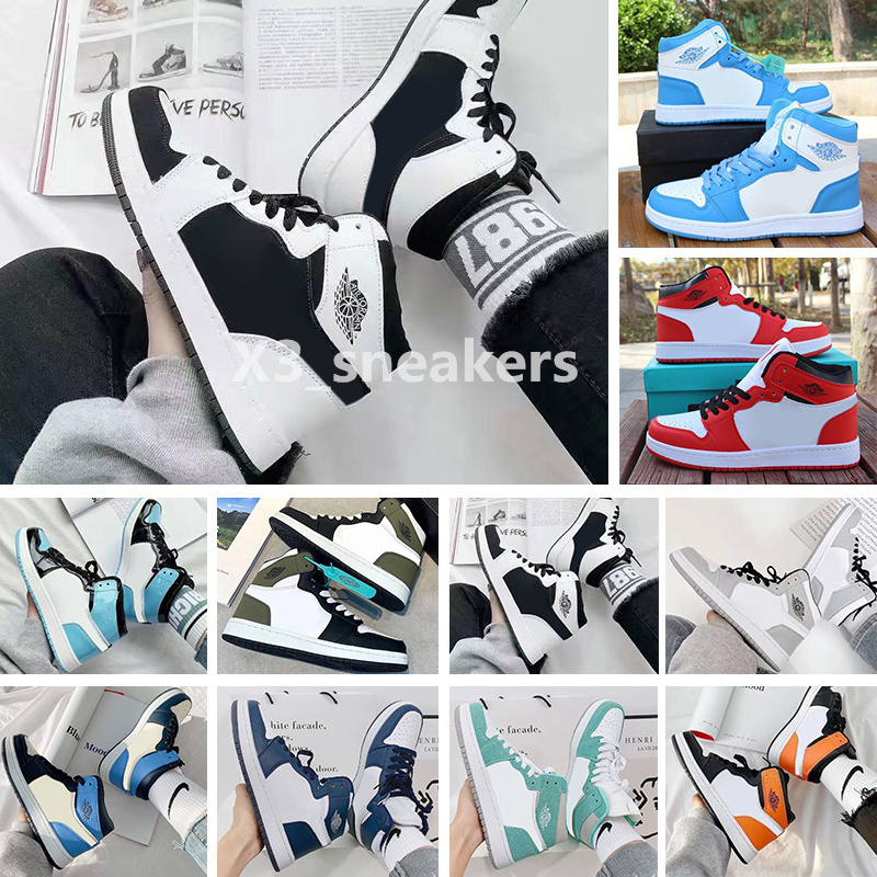 Jumpman 1 OG 1s Mens Basketball Shoes Lost Found Gorge Starfish University Blue Light Smoke Grey Dark Mocha Black White Lucky Green True Blue Men Women Sneakers X41, Color 33
Jumpman 1 OG 1s Mens Basketball Shoes Lost Found Gorge Starfish University Blue Light Smoke Grey Dark Mocha Black White Lucky Green True Blue Men Women Sneakers X41, Color 33