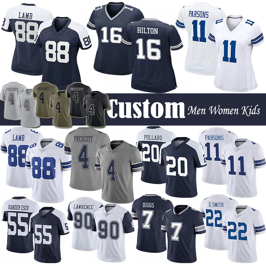 Micah Parsons CeeDee Lamb Football Jersey Custom Cowboyes Dak Prescott Trevon Diggs Tony Pollard Demarcus Lawrence TY Hilton Brandin Cooks Emmitt Smith Troy Aikman, Picture
Micah Parsons CeeDee Lamb Football Jersey Custom Cowboyes Dak Prescott Trevon Diggs Tony Pollard Demarcus Lawrence TY Hilton Brandin Cooks Emmitt Smith Troy Aikman, Picture