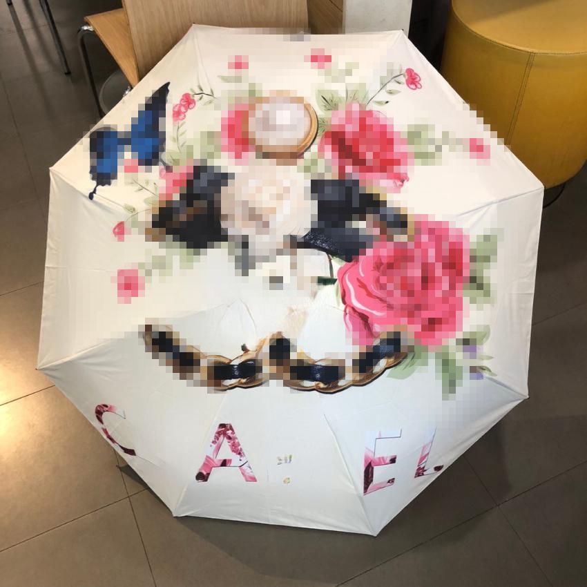 CC Umbrellas Luxury Designer Umbrellas Automatic Fashion Umbrella Outdoor Rainy Sun Umbrellas Flower Printing Women Five-folding Umbrella, As the picture
CC Umbrellas Luxury Designer Umbrellas Automatic Fashion Umbrella Outdoor Rainy Sun Umbrellas Flower Printing Women Five-folding Umbrella, As the picture