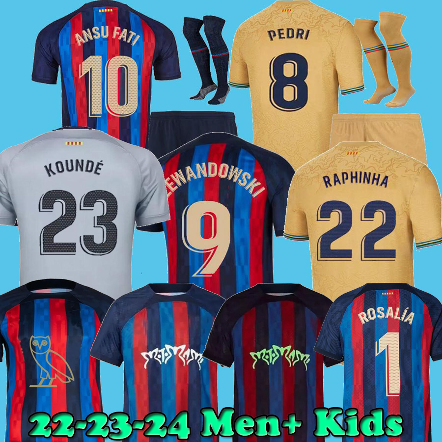 22/23/24 LEWANDOWSKI ANSU FATI Soccer Jerseys 2022 FERRAN ADAMA AUBA CHRISTENSEN O. DEMBELE PEDRI MEMPHIS DEST GAVI barcelonas maillots football shirt kid kit uniform, 22 23 home lfp patch
22/23/24 LEWANDOWSKI ANSU FATI Soccer Jerseys 2022 FERRAN ADAMA AUBA CHRISTENSEN O. DEMBELE PEDRI MEMPHIS DEST GAVI barcelonas maillots football shirt kid kit uniform, 22 23 home lfp patch