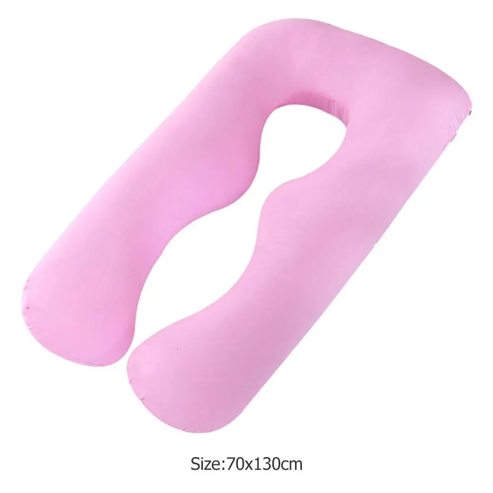 Maternity Pillows 70*130 cm Big Size Pure Cotton Fabric Multifunction Pregnancy Pillow Case Cotton Comfort Soft Cover U-Type for Maternity Women 23110