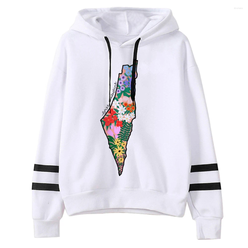 Women's Hoodies Palestine Women 2023 Kawaii Korean Style Hoddies Graphic Clothes
