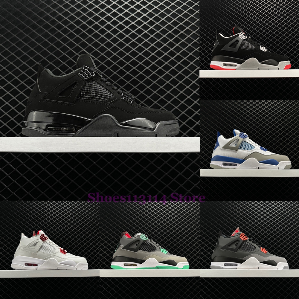 Black Jordens Cat 4 4s Basketball Shoes Men Women Jorde Designer Sneakers Jordas Retro Bred Infrared UNC Midnight Navy White Cement GS Tour Yellow Sports Trainers, 02
Black Jordens Cat 4 4s Basketball Shoes Men Women Jorde Designer Sneakers Jordas Retro Bred Infrared UNC Midnight Navy White Cement GS Tour Yellow Sports Trainers, 02