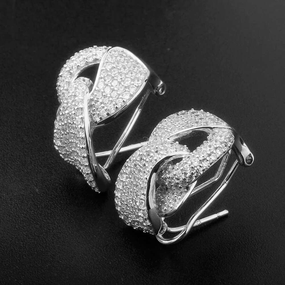 Lab Grown Moissanite Diamond Wholesale Everyday 925 Silver Flower Stud Destiny Jewellery