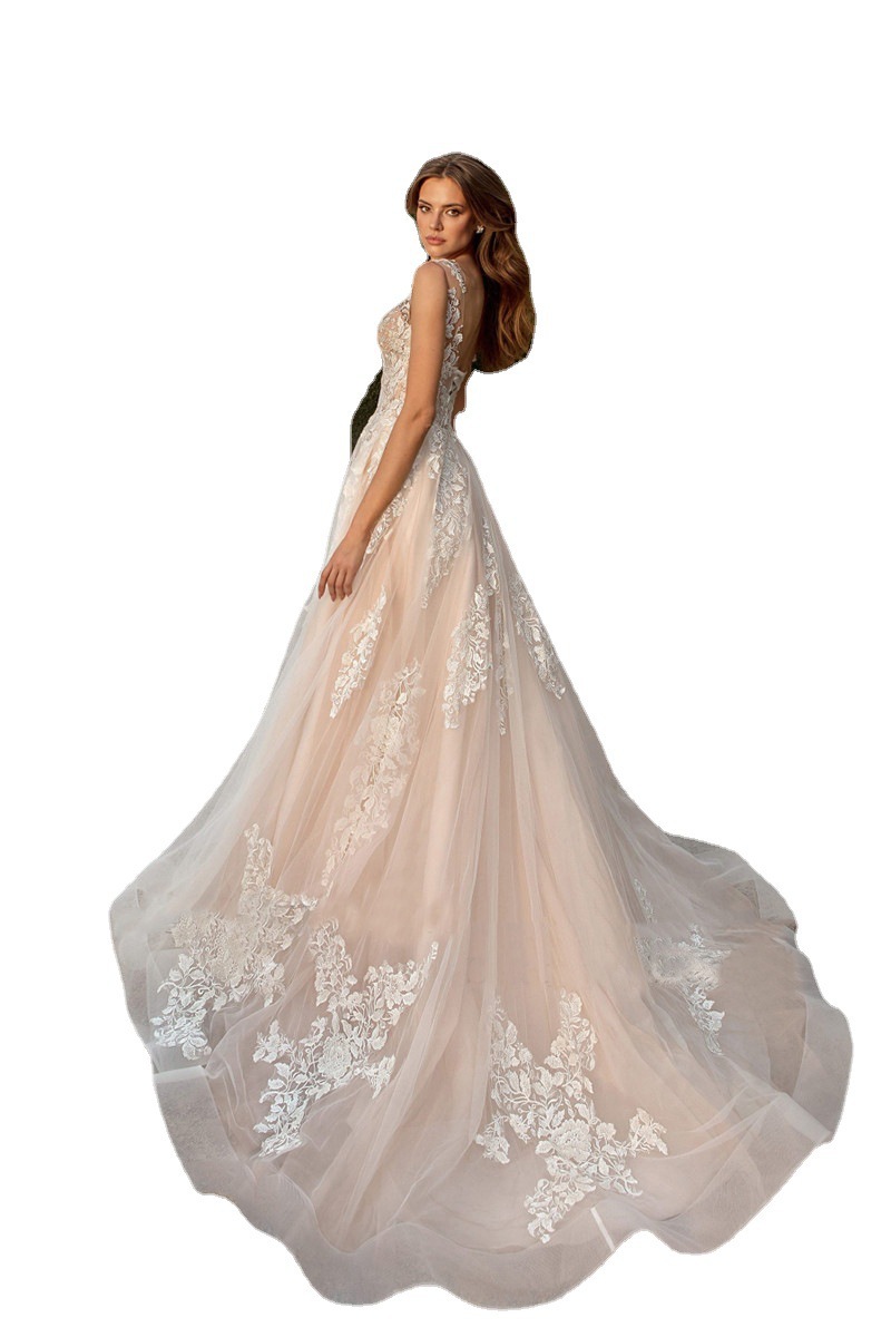Arabic Mermaid Wedding Dresses Long Boho Beach Urious Crystal Lace Appliques Gown Custom Made With Detachable Train Robes De Mariee Bridal Dress 403 6