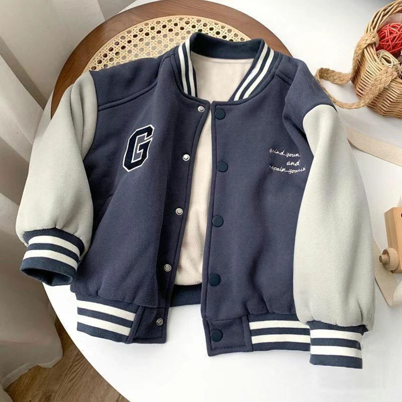 Jackets Children Bomber Jacket Kids Spring Autumn Letter Print Outerwear Boys Streetwear Varsity Motion Baseball Uniform Coats 230331
