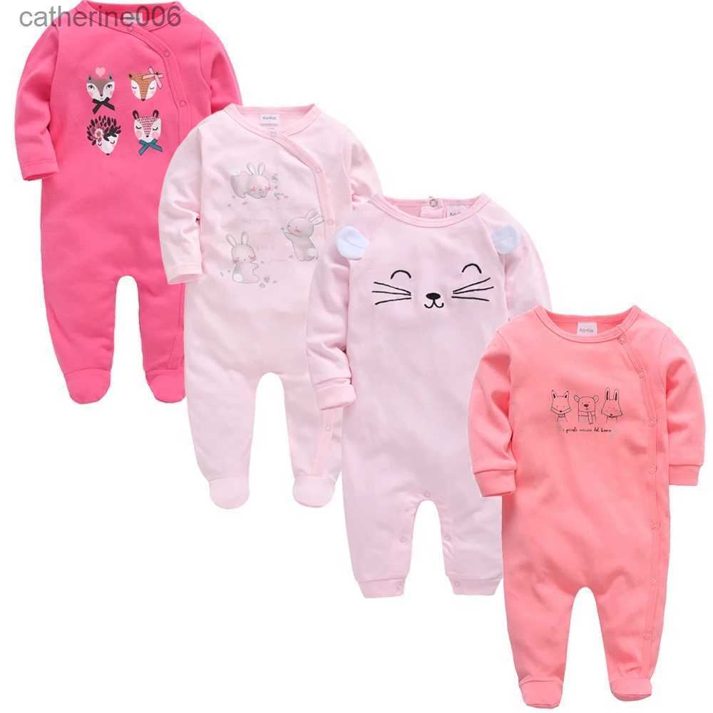 Clothing Sets 2022 3 4 pcs/lot Summer Baby Boy ropa de bebe Newborn Jumpsuit Long Sleeve Cotton Pajamas 0-12 Months Rompers Baby ClothesL231202