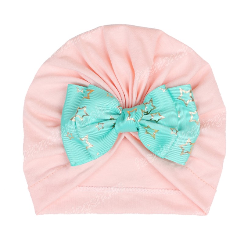 Baby Headband hats Summer Cute Floral Bows Baby Girl Headbands Elastic Bowknot Newborn Hair Band Turban Set Hair Accessories