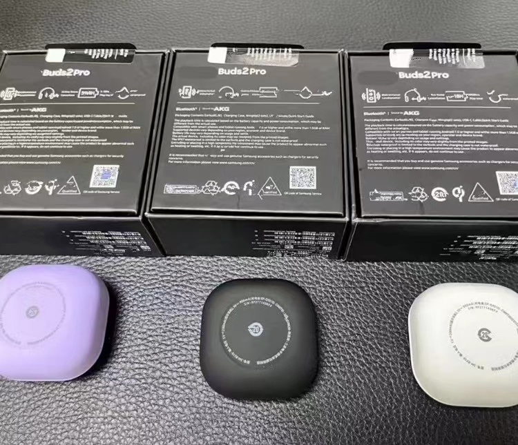 Top quality Buds 2 Pro Wireless Bluetooth Earphones With Mic In Ear Noice Cancelling Stereo Earbuds With retail packaging, Purple-with logo box
Top quality Buds 2 Pro Wireless Bluetooth Earphones With Mic In Ear Noice Cancelling Stereo Earbuds With retail packaging, Purple-with logo box