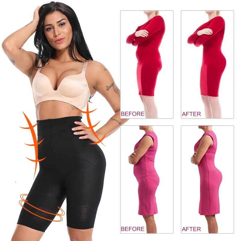 Women's Shaper High Waist Seamless Trainer Body Briefs Firm Control Tummy Thong Shapewear Panties Girdle Slimming Underwear 231031