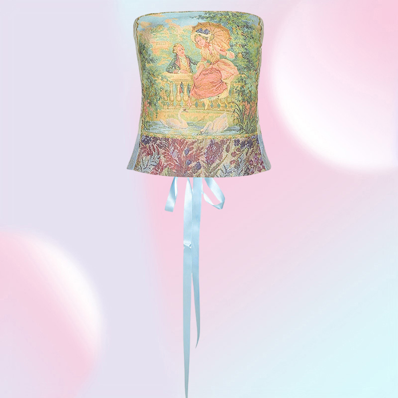 Summer Women039s Sexy OffShoulder Tube Tanks 2022 New Strapless Backless Printing Tank Vests Tops Women Party Club Wear8481995