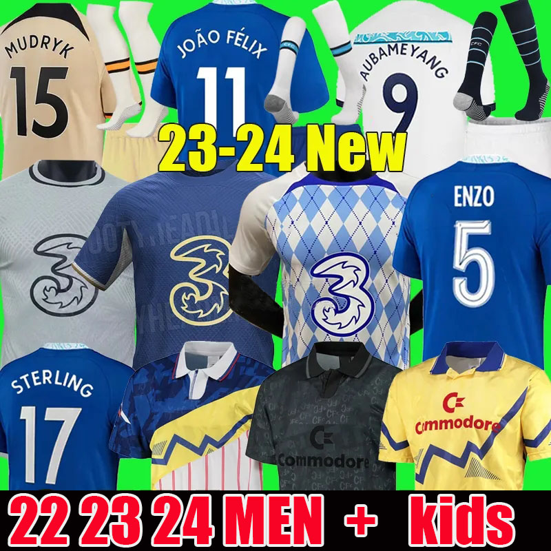 23 24 CFC AUBA Soccer Jerseys New Retro Collection Enzo Mudryk Joao Felix 22 23 STERLING Cucurella KOULIBALY PULISIC MOUNT KANTE football shirt men kids Kits sock sets, Black out aldult
23 24 CFC AUBA Soccer Jerseys New Retro Collection Enzo Mudryk Joao Felix 22 23 STERLING Cucurella KOULIBALY PULISIC MOUNT KANTE football shirt men kids Kits sock sets, Black out aldult