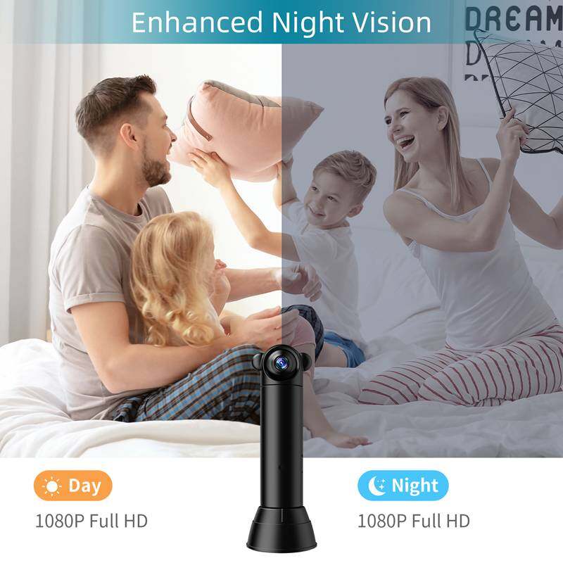 Security Surveillance Camera Wifi 1080P 360 degree Camera Car Smart Home Protect Night Vision Remote Monitor Video Recorder